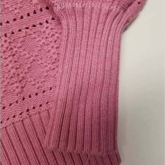 {LOFT} 🆕️ Dot Stripe Pointelle Sweater - Picture 5 of 10